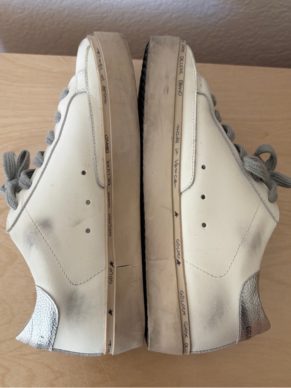 Golden Goose Hi Star platform sneakers silver star - Picture 10 of 17